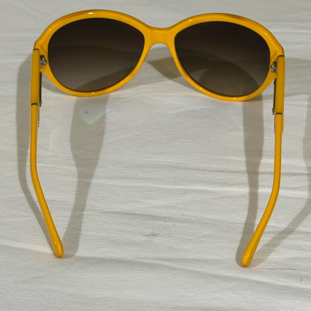 Chanel Interlocking Cc Round Yellow Sunglasses - image 5